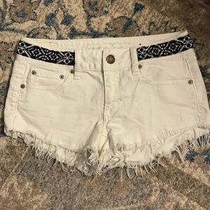 AE denim shorts with beading detail